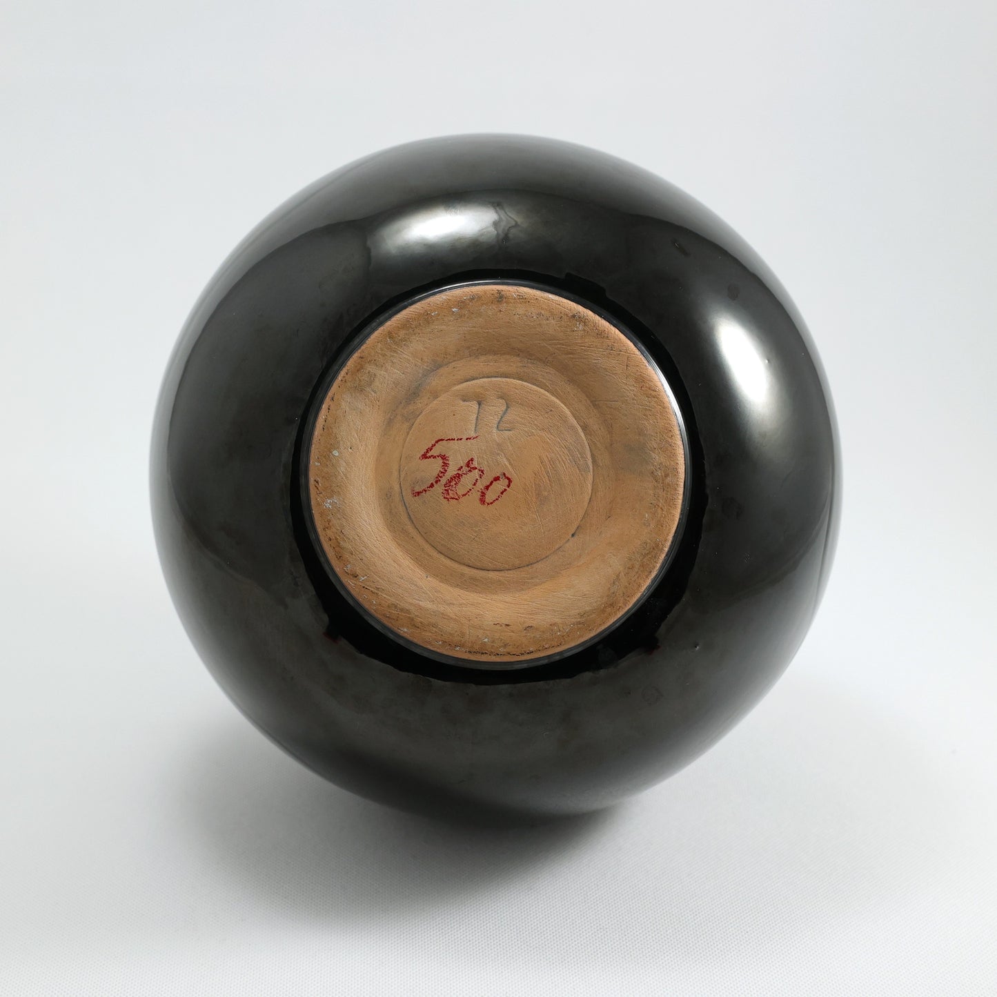Frankoma <br> #72 Indian Jar <br> c. 1949, H. 7 1/4" <br> Onyx Black <br> Ada Clay, Mold #72 <br> <br> Free Shipping