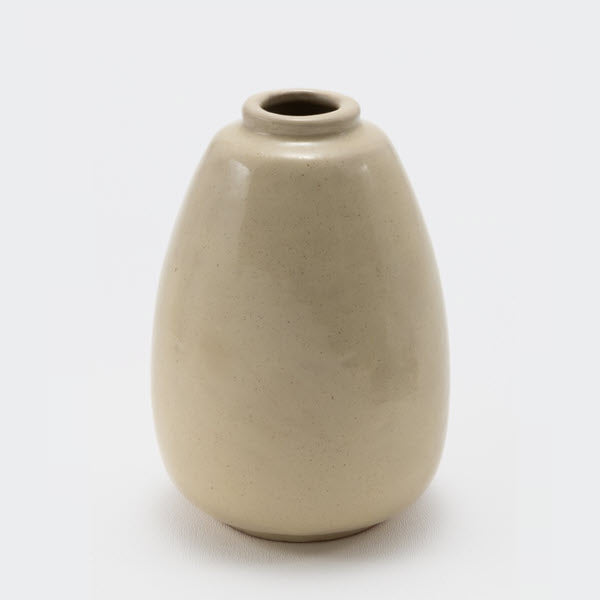 Frank Potteries <br> #290 Vase <br> c. 1933-1934, H. 5 1/2" <br> Ivory Glaze <br> Ada Clay, Ink Stamp