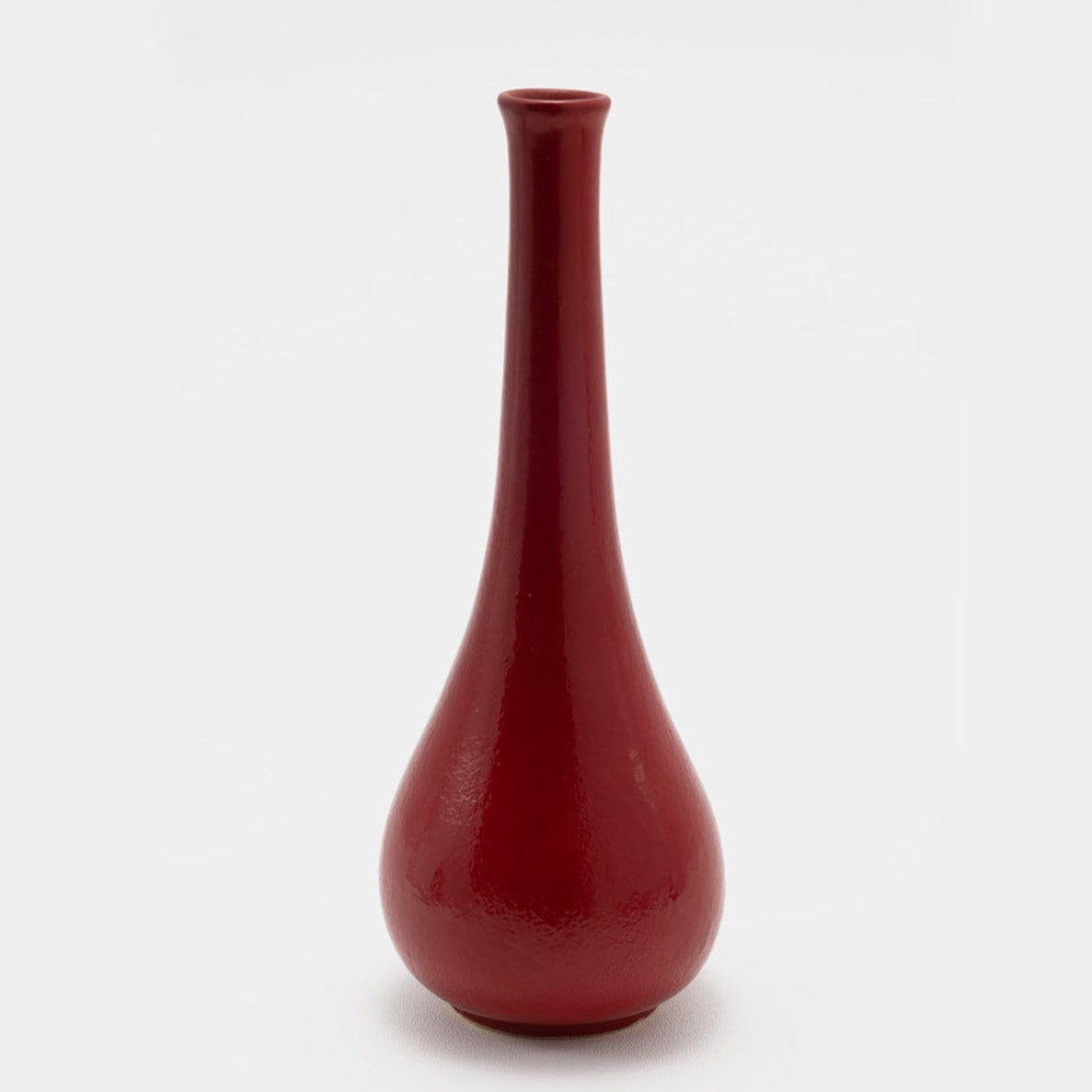 Frankoma <br> #14 Vase <br> c. 1936-1938, H. 9" <br> Chinese Red <br> Ada Clay, Round O