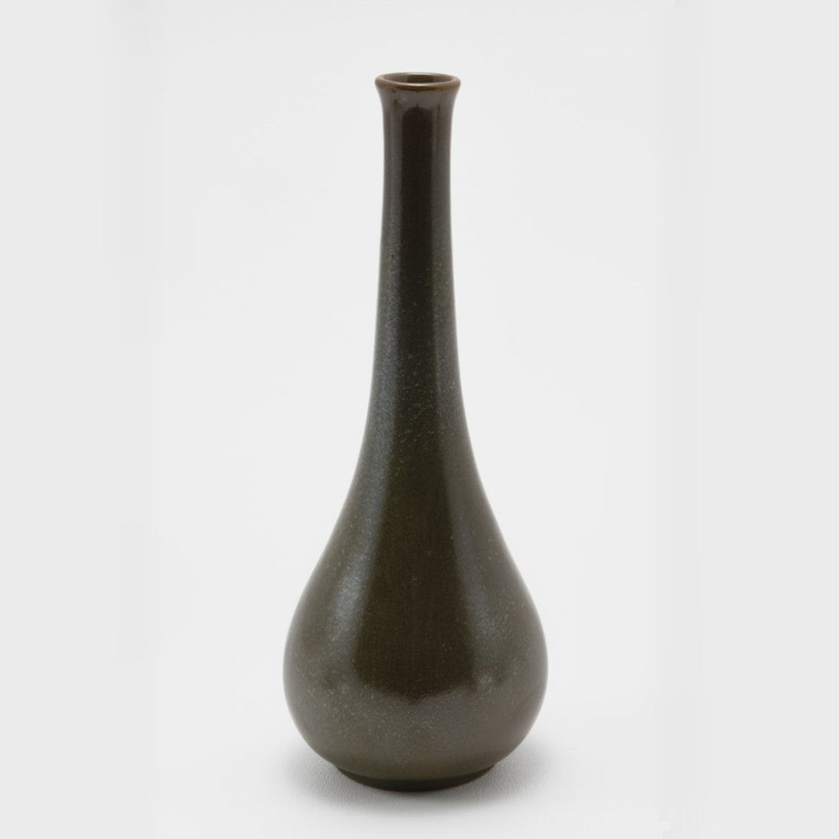 Frankoma <br> #14 Vase <br> c. 1934, H. 9" <br> Verde Bronze <br> Ada Clay, Ink Stamp