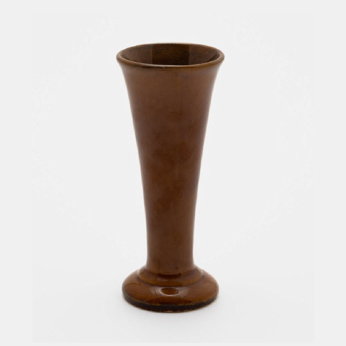 Frank Potteries <br> #297 Vase <br> c. 1933-1934, H. 6 1/2" <br> Maple Glaze <br> Ada Clay, Ink Stamp