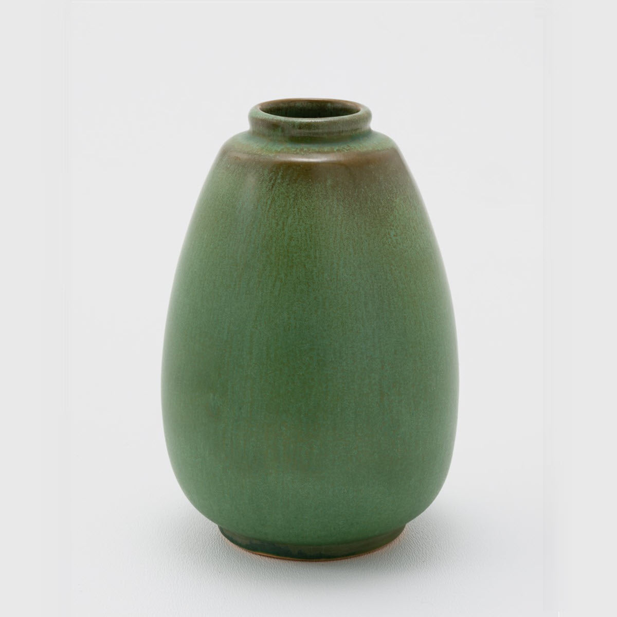 Frankoma <br> #290 Vase <br> c. 1934, H. 5 1/2" <br> Prairie Green <br> Ada Clay, Ink Stamp