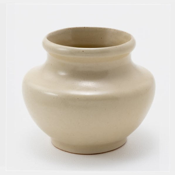 Frankoma <br> #289 Vase <br> c. 1936-1938, H. 4" <br> Ivory Glaze <br> Ada Clay, Cat Mark