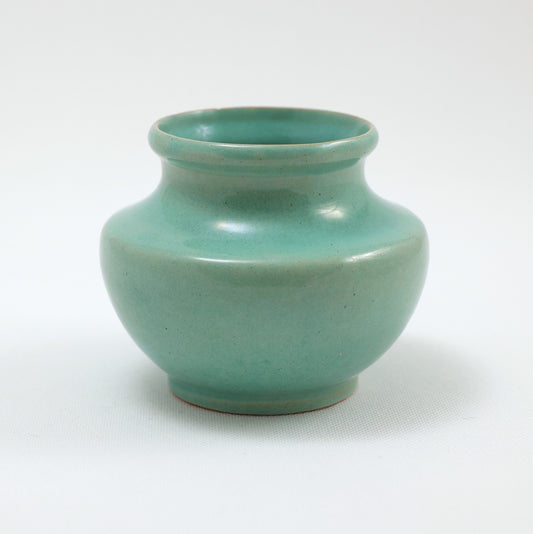 Frank Potteries <br> #289 Vase <br> c. 1933-1934, H. 4" <br> Seafoam Green <br> Ada Clay, Ink Stamp <br> <br> Free Shipping