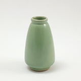 Frankoma <br> #499 Cone Vase <br> c. 1936-1938, H. 4 1/4" <br> Jade Green <br> Ada Clay, Unmarked <br> <br> Free Shipping