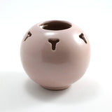 Frankoma <br> #55 Pierced Vase <br> c. 1954-1967, H. 5" <br> Pale Pink <br> Sapulpa Clay <br> <br> Free Shipping