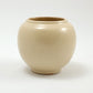 Frankoma <br> #6 Small Round Vase <br> c. 1936-1938, H. 3 3/4" <br> Ivory Glaze <br> Ada Clay, Round O <br> <br> Free Shipping