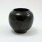 Frankoma <br> #6 Round Vase <br> c. 1936-1938, H. 3 3/4" <br> Onyx Black <br> Ada Clay, Round O <br> <br> Free Shipping