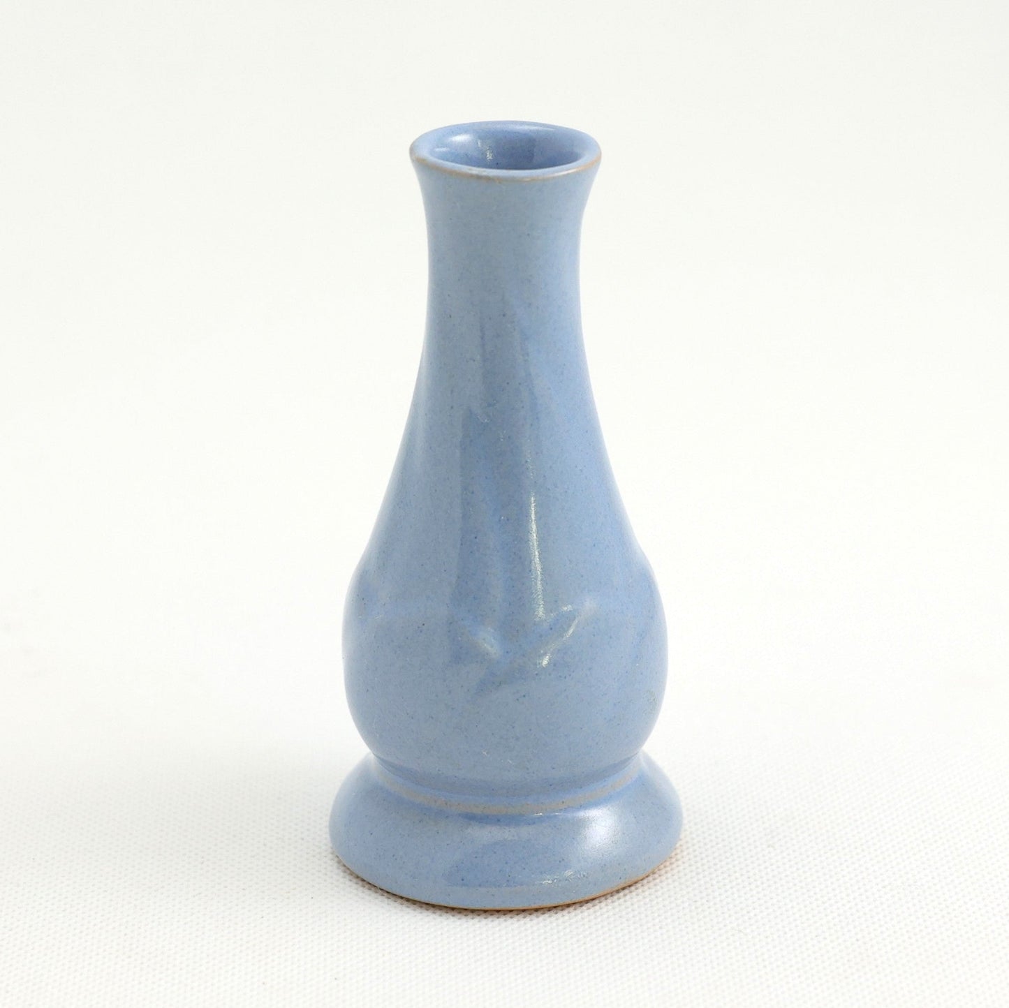 Frankoma <br> #505 Bud Vase <br> c. 1942, H. 4 1/2" <br> Sky Blue <br> Ada Clay, Oblong 0  <br> <br> Free Shipping