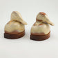 Frankoma <br> Mallard Bookends <br> c. 1955-1960, H. 5 1/2" <br> Desert Gold <br> Ada Clay, Unmarked <br> <br> Free Shipping