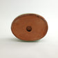 Frankoma <br> #402 Cocker Ashtray <br> c. 1980-1981, H. 2 5/8" <br> Prairie Green <br> Sapulpa Clay <br> <br> Free Shipping